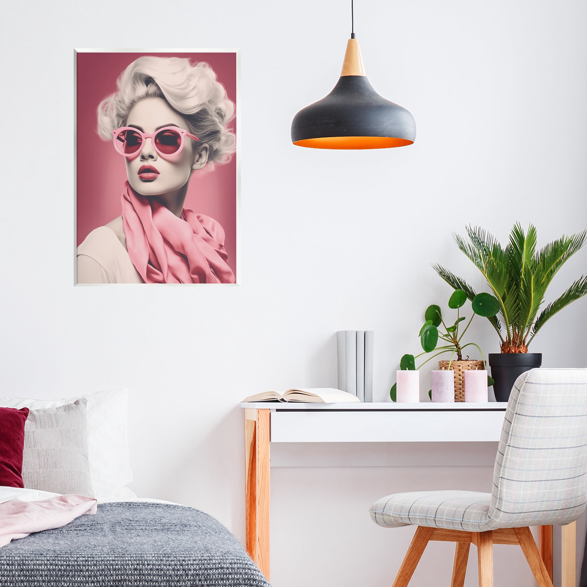Stupell Industries Iconic Retro Chic Portrait Wall Plaque Art, design by Andrea Haase