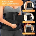 thumbnail image 3 of 2022 New Style Women & Men Waist Trainer Corsets for Weight Loss Tummy Control Compression Shapewear Sweat Belt Body Shaper Hook, 3 of 7