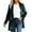 Green, variant on Bibifish Womens Jackets Velvet Open Front Long Length Jackets Side Pocket Relaxed Fit Elegant Casual Office Daily Commute Outings Stylish Jackets