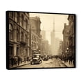 thumbnail image 2 of Designart "Vintage Nostalgia in the Heart of Toronto City I" Cityscapes Floater Framed Canvas Print, 2 of 7