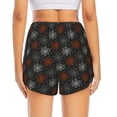 thumbnail image 2 of Lsque Spider Web Printed Women's Running Shorts with Liner Pockets,Elastic Quick Dry Workout Athletic Gym Yoga Shorts,Womens High Waist Shorts-Medium, 2 of 9