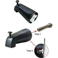 thumbnail image 3 of Slip On 4 1/2" Copper Pipe Universal Bathroom Tub Spout w/ Diverter Heavy Duty, 3 of 5