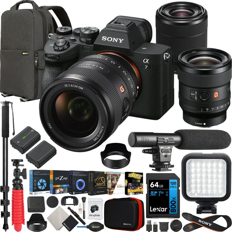 Sony a7 IV Full Frame Mirrorless Camera Body with 2 Lens Kit FE