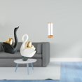 thumbnail image 2 of estatua de cisne,Estatuas y figuras de cisnes de cerámica modernas Esculturas,Porta pajitas,Dispensador de pajitas con soporte de acrílico para mostrador,Organizador de pajitas para beber, 2 of 8