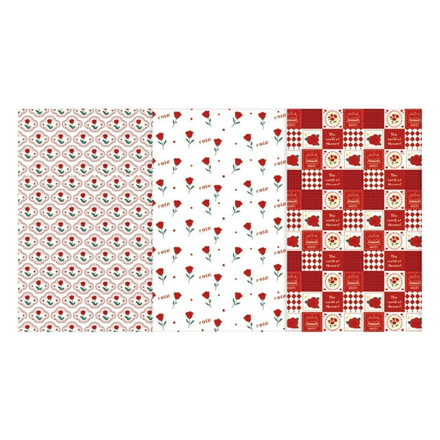 A 6 Pieces Gift Wrapping Paper Set With Assorted Holiday Designs For Birthday Valentine And Christmas Presents Diy Craft Book Cover And Bouquet Packaging Each Sheet Measures 28 X 20 Inches