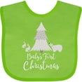 thumbnail image 3 of Inktastic Babys First Christmas Scandinavian Tree Boys or Girls Baby Bib, 3 of 4