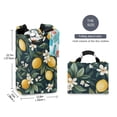 thumbnail image 2 of Yayeee Freestanding Laundry Hamper with Handle Collapsible Large Storage Basket for Clothes, Floral Lemons, 2 of 7