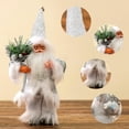 thumbnail image 5 of Standing Santa Claus Christmas Tree Pendant, Traditional Christmas Party Doll Ornament with Jingle Bell Hat and Gift Bag, Festive Home Decoration for Table, Shelf, Mall, and Collectible Gift, 5 of 6
