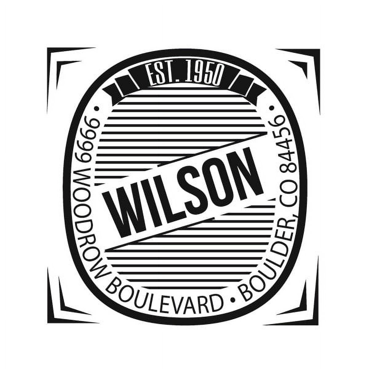 Personalized Square Self Inking Rubber Stamp - The Wilson Year