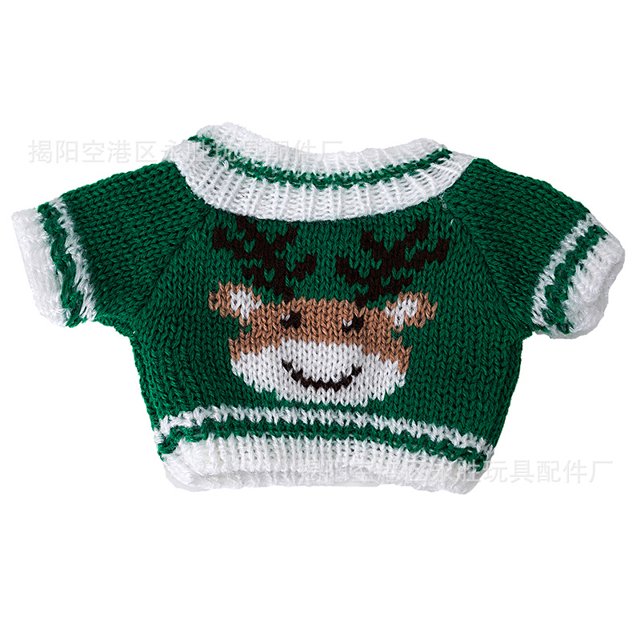Suéter de muñeca de algodón Suéter de muñeca de 20 CM Muñeca de juguete de decoración navideña Material de seguridad