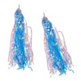 thumbnail image 1 of koolsoo 6xBike Streamers Tricycle Enfants Filles Poignée de Guidon Pompons 2 Pack Bleu, 1 of 6