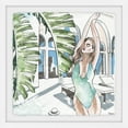 thumbnail image 3 of Parvez Taj Handmade Palms and Swimsuit Framed Print 18 x 18, 3 of 5