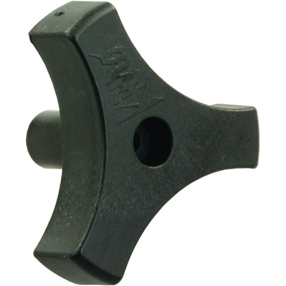 JR Products 20175 Tri-Lug Window Knob - 9/16", Black