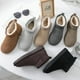 thumbnail image 5 of Botas de nieve de piel de ante de vaca para mujer, con forro de felpa, cálidas, minibotas antideslizantes para exteriores., 5 of 5