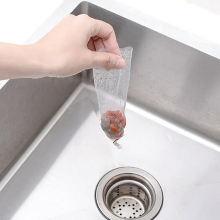 

Drain Strainer Bag 100pcs/set Kitchen Sink Drain Strainer Disposable Mesh Bag Residue Waste Filter Bags Catcher