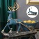 thumbnail image 3 of Adorable resina creativa estatua de ciervo de Navidad Figrines escultura joyería baratija llaves soporte de almacenamiento organizador estantería A Colco llavero de escultura de ciervo, 3 of 8
