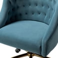 thumbnail image 6 of 14 Karat Home Swivel Office Chair with Gold Base, Extra Large Size Adjustable Desk Chair for Computer, Blue, 6 of 9