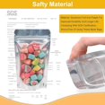 thumbnail image 2 of Reusable Aluminium Foil Zipper Food Storage Pouches 6.6x9 Inches 28oz Pack of 50 for Snacks and Meal Prep, 2 of 5