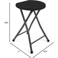 thumbnail image 2 of Mintra Home Folding Stools - 18.5in Height, Metal, Heavy Duty, 2 of 7