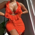thumbnail image 2 of Swimsuits Tops for Women Supportive Leopard Swimsuit Women European And American Swimwear Sexy Three Piece Long Dress For Foreign Trade Women's Bikini New Swimwear, 2 of 7