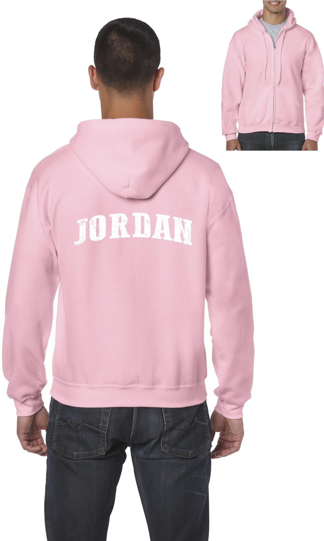 Mens Jordan Amman FullZip Hooded Sweatshirt