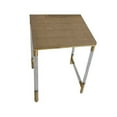 thumbnail image 2 of Set of 3 Nesting Side End Tables, Faux Leather Top, Clear Acrylic Legs, 2 of 6