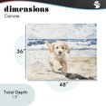 thumbnail image 4 of Stupell Industries Eclectic Ocean's Best Friend Pup Canvas Art, 48 x 36, by Svetlana Aleynikova, 4 of 8