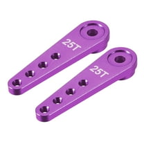 2PCS Aluminum 25T Servo Horn for Futaba for Savox RC Model Boat, Purple
