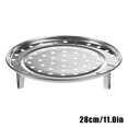 thumbnail image 1 of CAROOTU Round Stainless Steel Steamer Rack Canning Racks with Removable Legs for Kitchen Cooking, 1 of 6