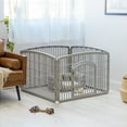 thumbnail image 2 of IRIS USA Parc pour Animaux de Compagnie de 24 Pouces avec Porte, Argent, 2 of 7