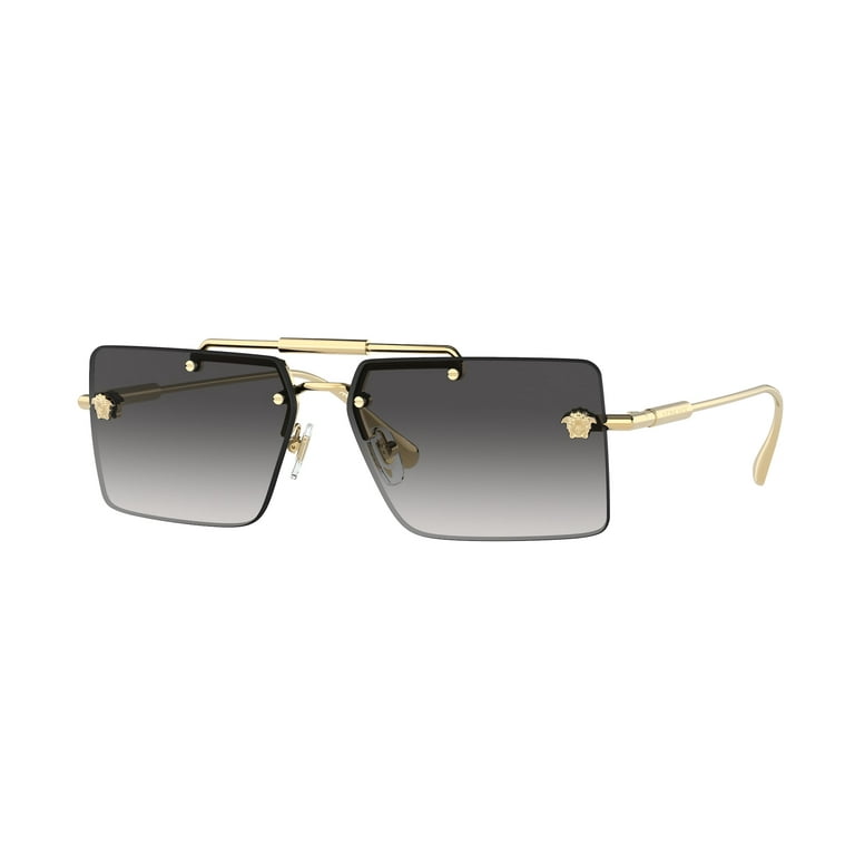 Versace Gold and Black Rimless Sunglasses Versace N40 89M 560 – Vintage Frames Company main image 4