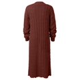 thumbnail image 5 of Vedolay Women's Cardigan Sweaters Open Front Sweater Knit Cardigan with Pockets Coffee,L, 5 of 5