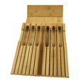 thumbnail image 3 of SALE CLEARANCE In-Drawer Bamboo Knife Block Holds 12 Knives and 1 Sharpening Steel (Not Included), 3 of 9
