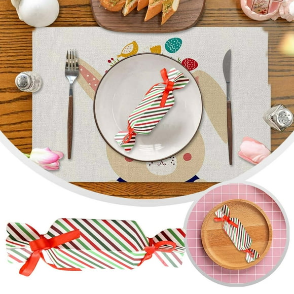 Hearth & Gear Faveur 50 Pcs en Forme de Bonbon avec Ruban Bricolage Fête pour Dessert Biscuit (7.x1.5inch) Décorations de Fête pour Hommes Drapeaux de Fête 3x5 Décorations de Fête Extérieures pour Hommes Décorations de Fête pour Filles