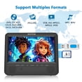 thumbnail image 2 of Wonnie Car Portable DVD Player, 7" Dual Car Headrest DVD Player Plays the Same or Two Different Movies,HD, Supports AV Output&Input/USB/SD,Best Gift!, 2 of 10