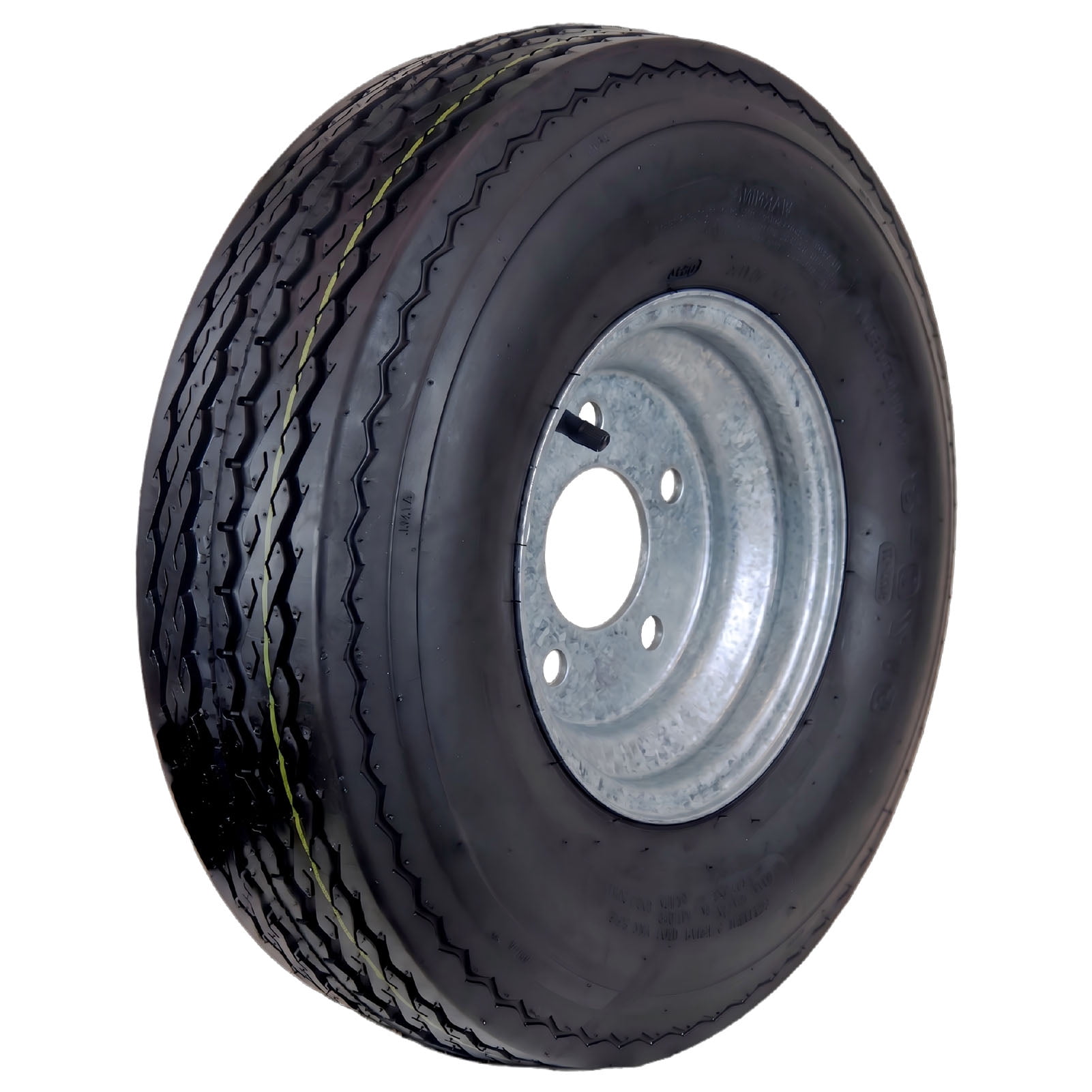 Hi-Run 2 Set SU02 5.70-8 6PR Boat Trailer Tire and Galvanized 5-Lug Wheel Assembly