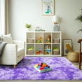 thumbnail image 3 of Socofuz Large Fluffy Rug for Living Room, Super Soft Plush Modern Indoor Carpet for Bedrooms Children's Rooms Nurseries Home Decor, 8x10ft Tie Dye Purple, 3 of 10