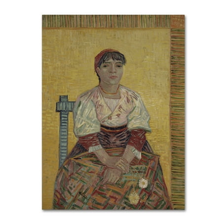 Van Gogh Italian - Trademark Fine Art 'The Italian Woman' Canvas Art by Van Gogh
