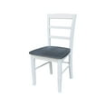 thumbnail image 7 of International Concepts 42" Dual Drop Leaf Dining Table with 4 Madrid Ladder Back Chairs in White/Heather Gray, 7 of 7