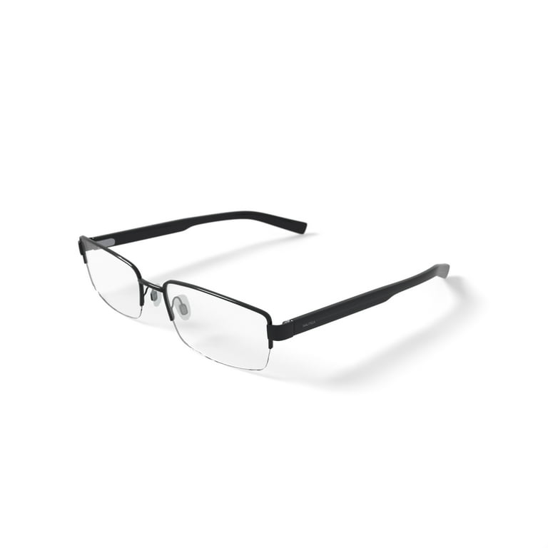 Nautica Men's N7286 Prescription Eyeglasses with Case, Black HSA