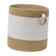 thumbnail image 4 of Cesta de almacenamiento de cuerda de algodón, cesto para ropa, cesto de almacenamiento de cuerda tejida para juegos, cesto para guardería de bebés marrón y, 4 of 8