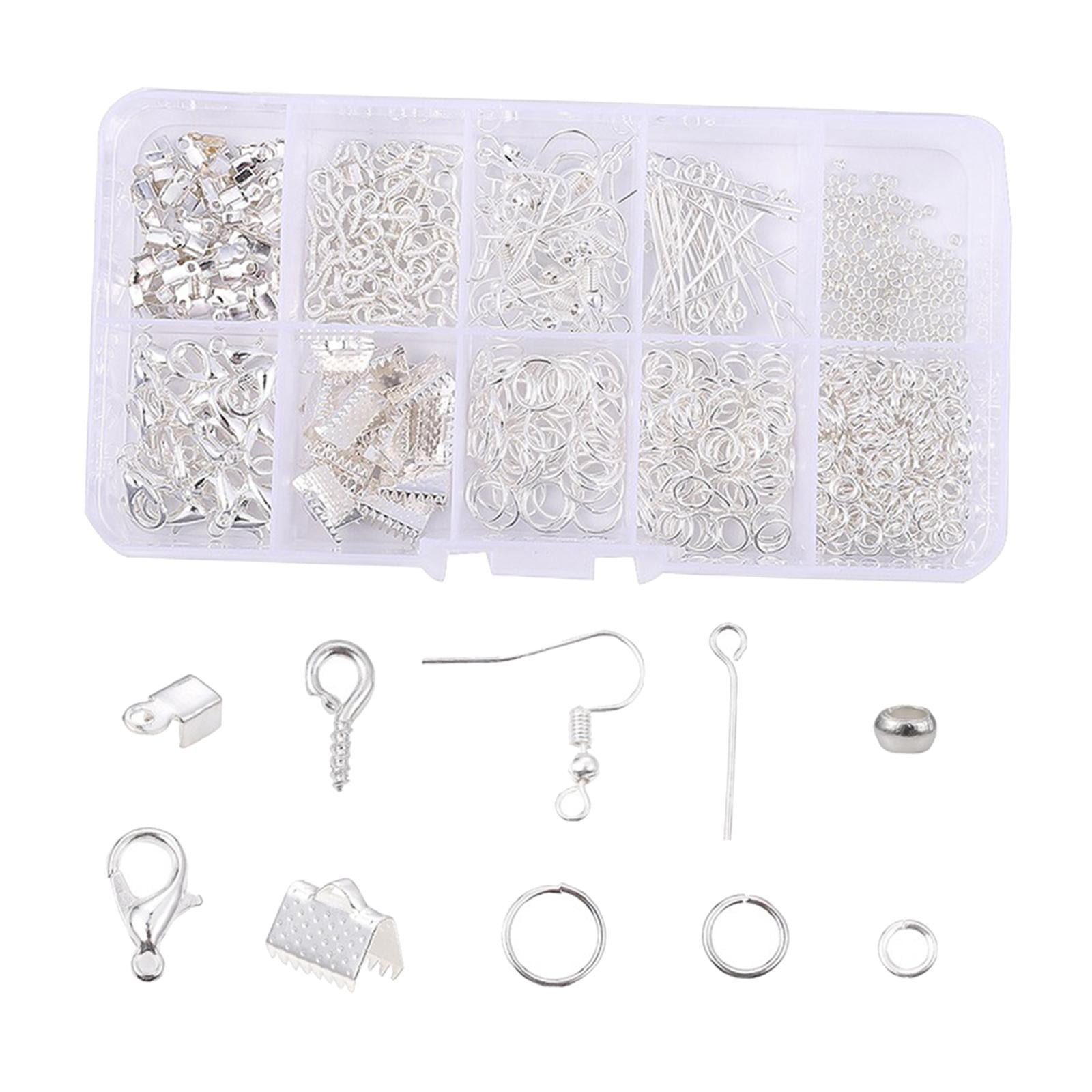Earring Making Supplies Kit, 2418pcs Earring Hardware Pieces Repair Parts  with Earring Hooks Posts Backs and Jump Rings for Making Earrings Studs and  Jewelry Making (Silver & Gold) 