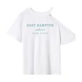 thumbnail image 1 of Camiseta de mujer de verano clásica suave trajes casual cuello redondo camisa para vacaciones S, 1 of 7