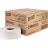 Genuine Joe Jumbo Jr Dispenser Bath Tissue Roll - 2 Ply - 3.50" X 100 Ft - 8.88" Roll Diameter - White - Fiber - Sewer-safe, Septic Safe - For Bathroom - 12 / Carton