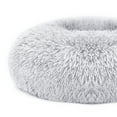 thumbnail image 3 of 23.62" Pet Dog Bed & Cat Bed, TeqHome Anti-Anxiety Donut Cuddler Warming Cozy Soft Round Short Plush + Oxford Fabric Plush Cushion bed for Small Medium Dogs and Cats Brown-L, 3 of 9