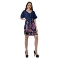 thumbnail image 3 of Moomaya Robes Décontractées pour Femmes Courtes Imprimées Robe Fluide à Col en V pour Femmes Grande Taille, 3 of 6