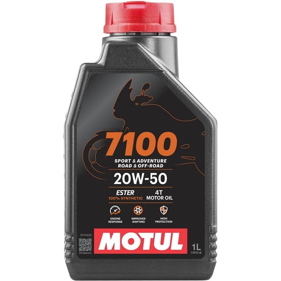 Motul Lubricants 104103 7100 4T Synthetic Ester Motor Oil - 20W50 - 1L.