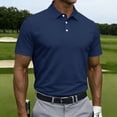 thumbnail image 2 of Mens Golf Polo Shirts 2026 Casual Short Sleeve T-Shirts Moisture Wicking Button Down Classic Fit Solid Tees, L, 2 of 6