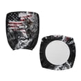 thumbnail image 3 of HELLHERO American Flag Wolf Print Office Chair Covers Slipcover, Soft Rotating Chair Slipcover, Decorative Computer Desk Chairs Cover, 3 of 7