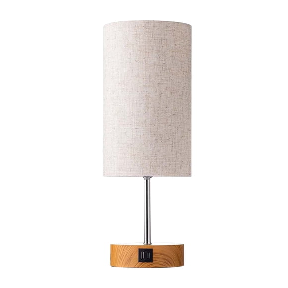 Amdohai Bedside Table Lamp Nightstand Lamp with Warm White LED Bulb Desk